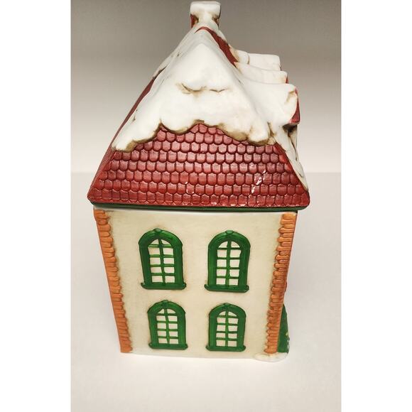 Winter Garland "Christmas Town" Vintage Cookie Jar Toy Shop Village - Picture 3 of 12